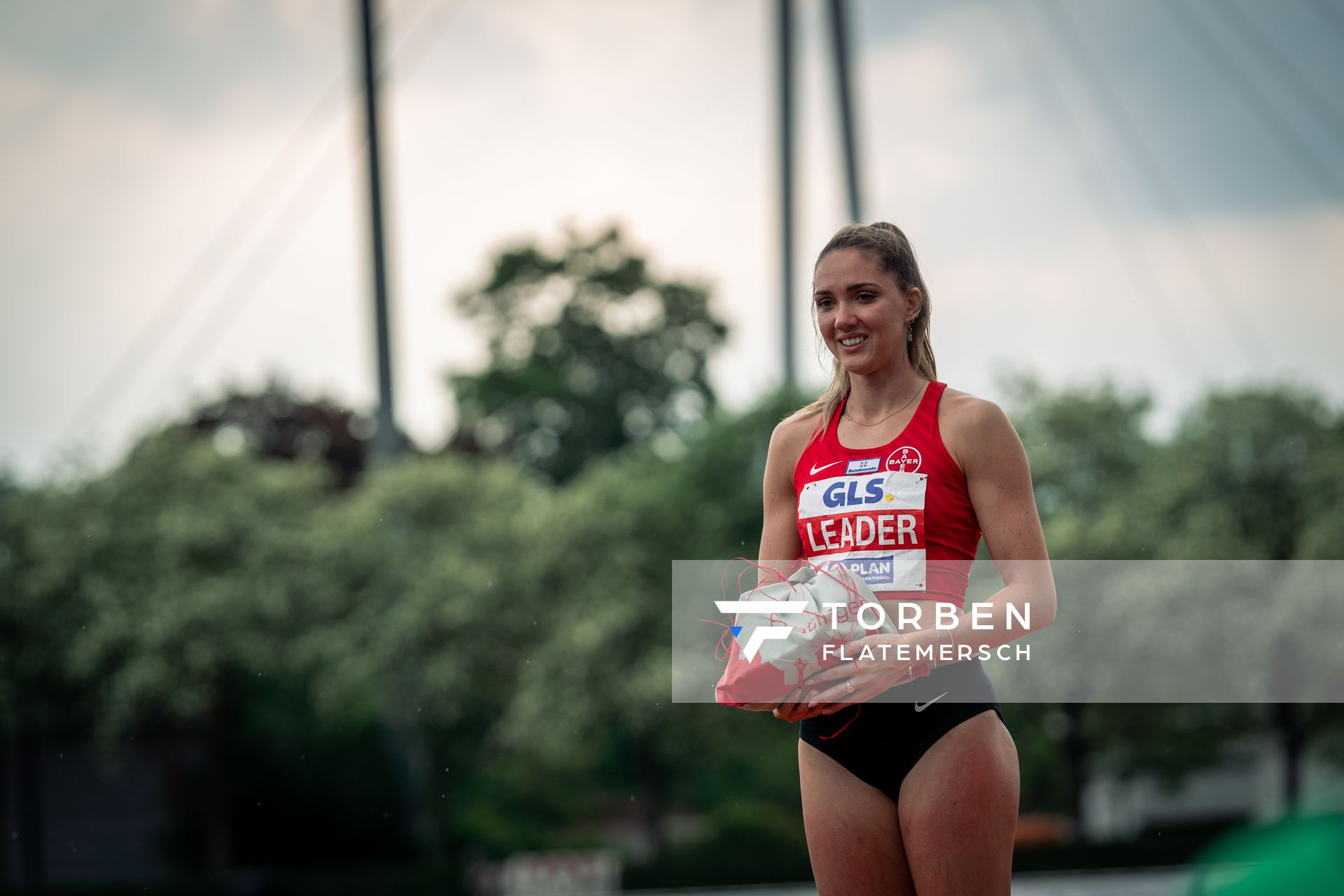 Fuehrende nach den ersten vier Disziplinen: Sophie Weißenberg (TSV Bayer 04 Leverkusen) am 07.05.2022 beim Stadtwerke Ratingen Mehrkampf-Meeting 2022 in Ratingen